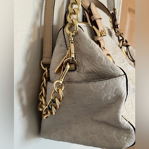 Michael Kors Chain Satchel Bag- Vanilla - Picture 4 of 16